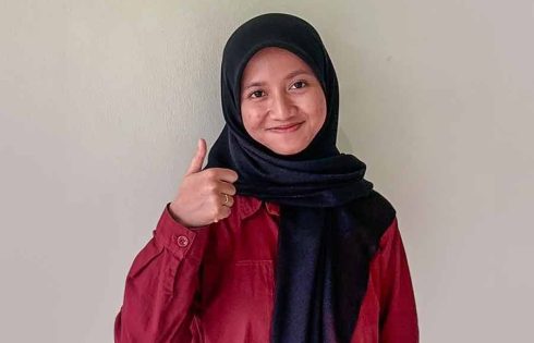 Amrina Rosyadah, mahasiswi Prodi D 4 Kesehatan dan Keselamatan Kerja (K3), Universitas Nahdlatul Ulama Surabaya (Unusa)
